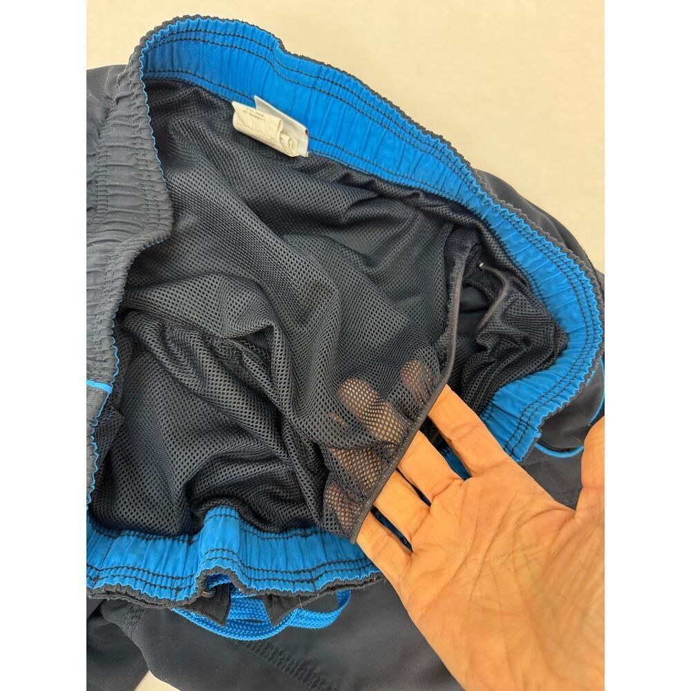 Speedo Swim Trunk Board Shorts Men's Large Navy Lined Drawstring Waist - Picture 6 of 9